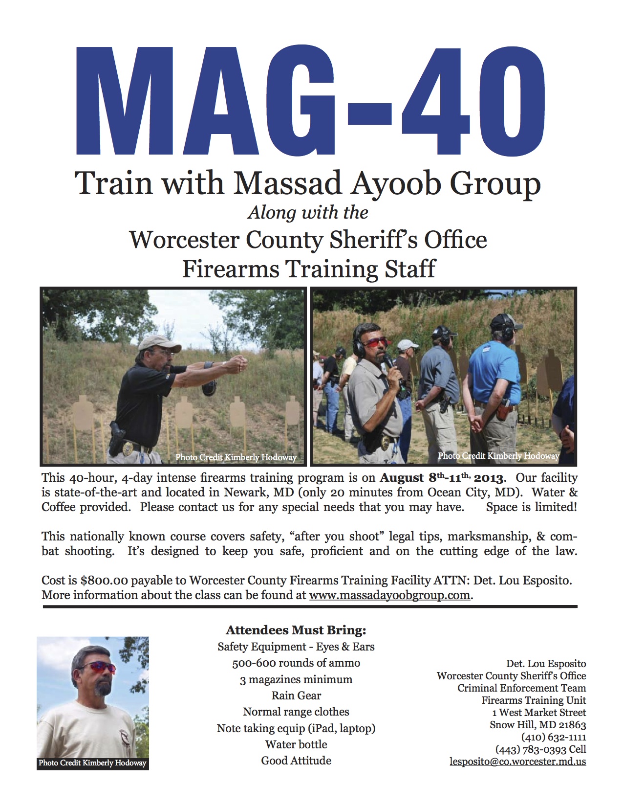 MAG-40 Class with Massad Ayoob